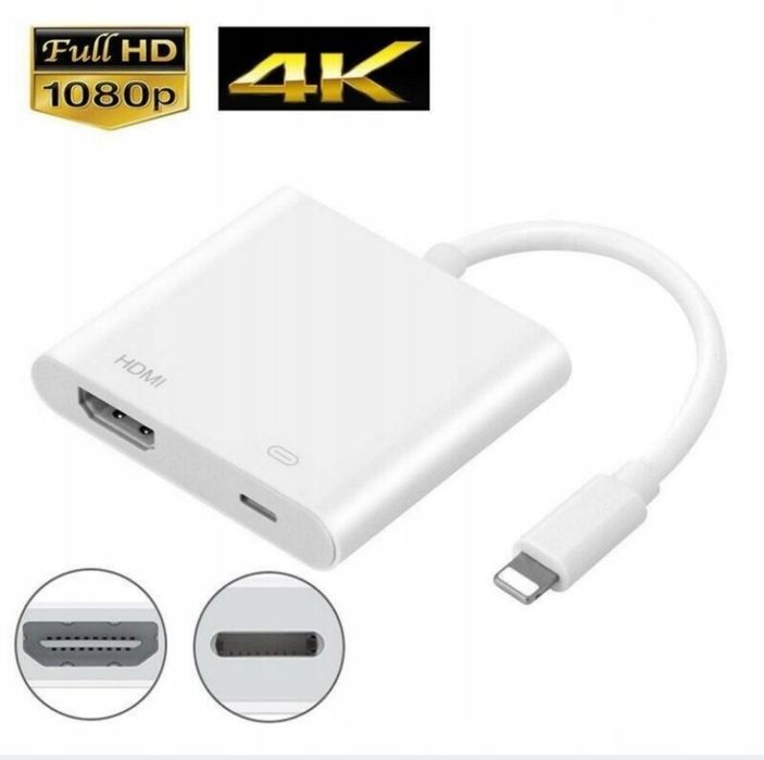 Adapter przejściówka  LIGHTNING HDMI AV iPad iPhone