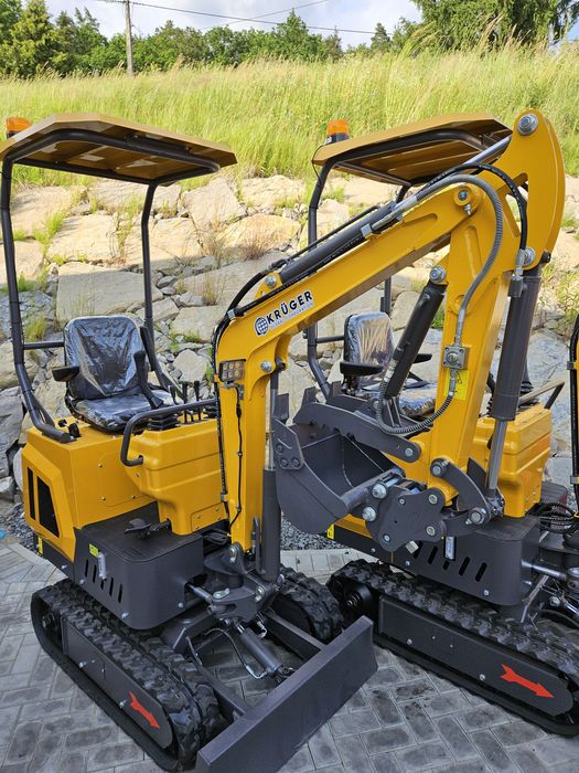 Koparka minikoparka 1000 kg KRÜGER JKW-10X-nowy model,silnik Koop 192F
