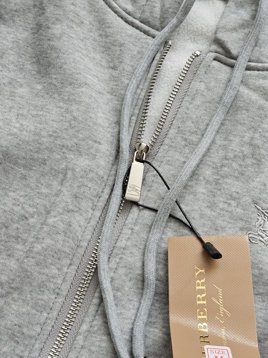 Сіра зіп-худі Burberry S-L
