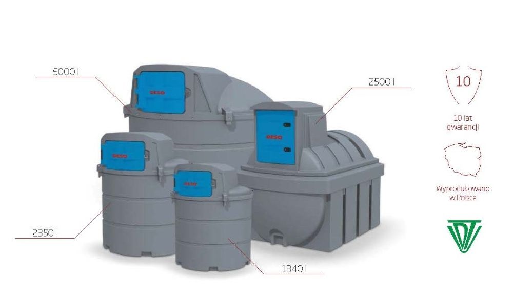 Zbiornik na paliwo Diesel / ON DESO 1340L