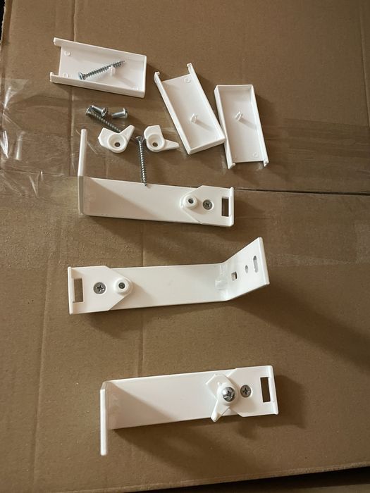 Calha branca para cortinado ondas
