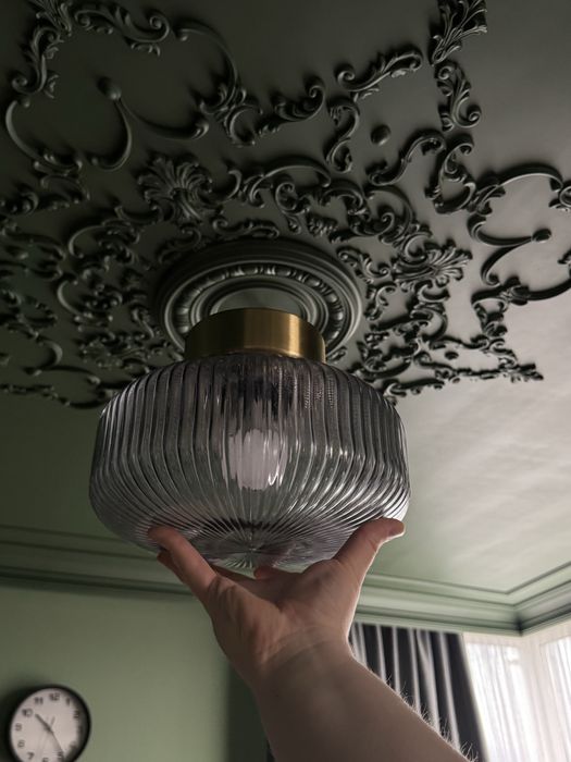 Ikea стельова люстра світильник solklint