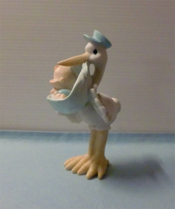 Blue stork for baptism cake64750740215939122