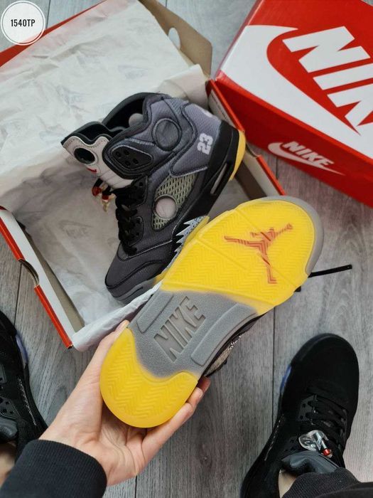 Мужские кроссовки Nike Air Jordan 5 "Retro X Off-White" Размеры 40-45