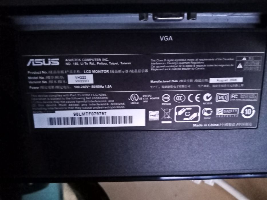 Monitor Asus 22 polegadas64409146450307122