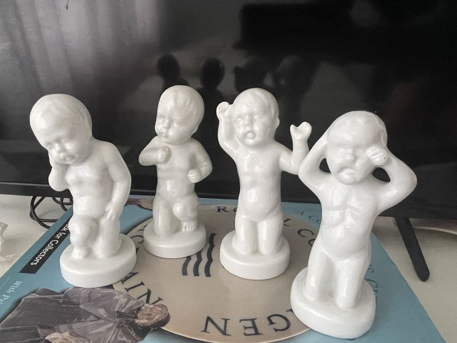 Figurki z porcelany 4 szt