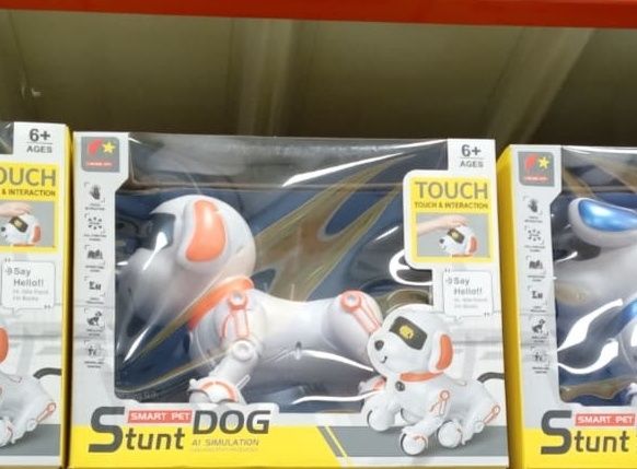Interaktywny Robot Pies „Smart Pet Stunt Dog” – Reakcja na Dotyk, Zaba