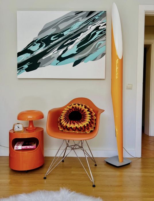 Conjunto laranja vintage