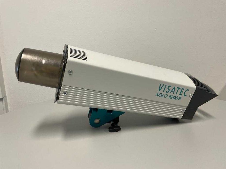 Cabeças de Flash Visatec Solo 3200B, 3 tripés e 1 campânula