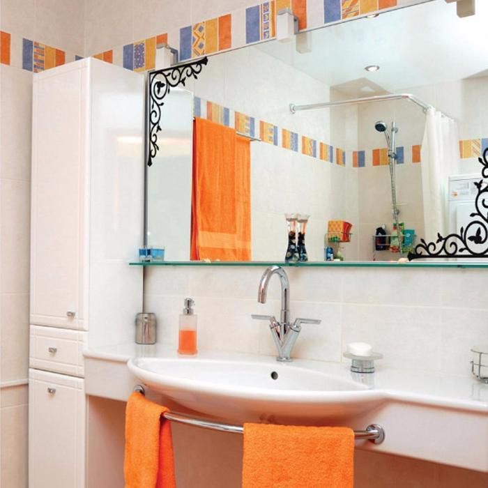 ツ Decoração para espelho ou janela (vinil autocolante decorativo)