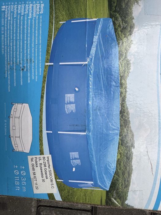 Basen rozporowy 305 x78 z pełnym zestawem