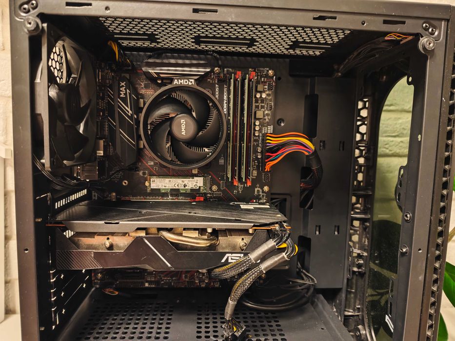 Komputer Ryzen 5 5500g MSI B450 32gb ram SSD M.2 512GB, RX5500XT 8gb