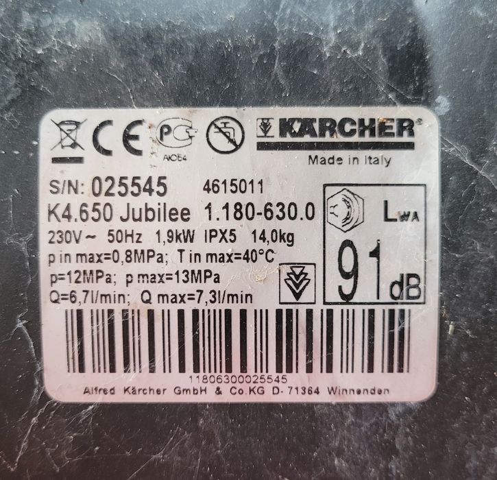 Karcher K4.650 że szczotką do kostki