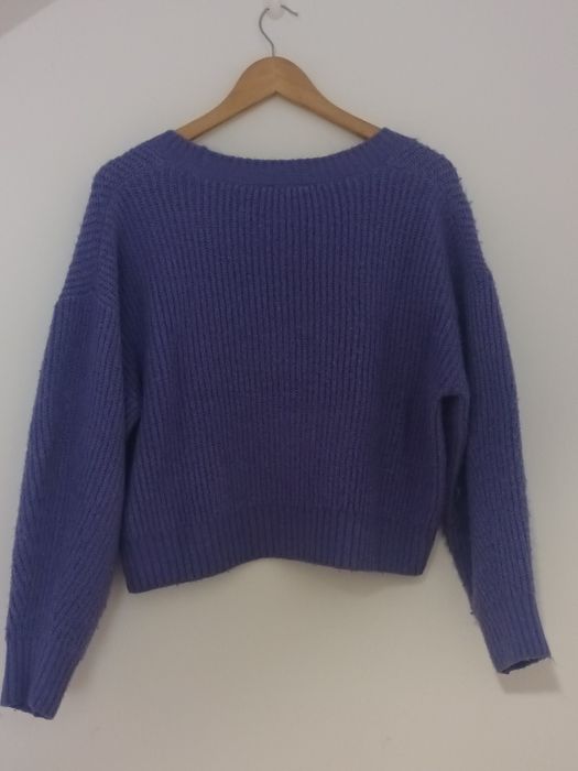 Cardigan roxo em ótimo estado