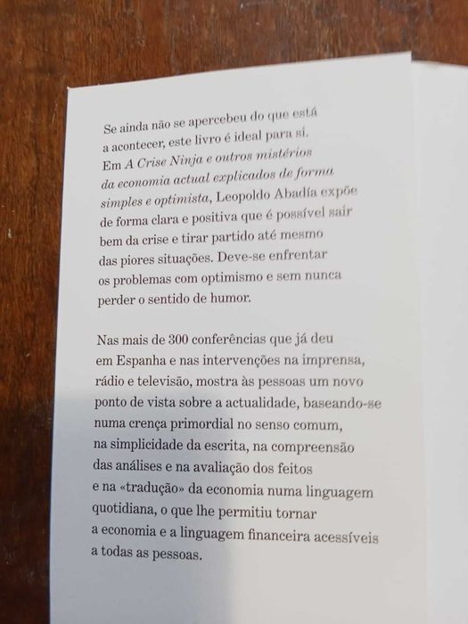 Livro: A CRISE NINJA e Outros Mistérios da Economia Atual