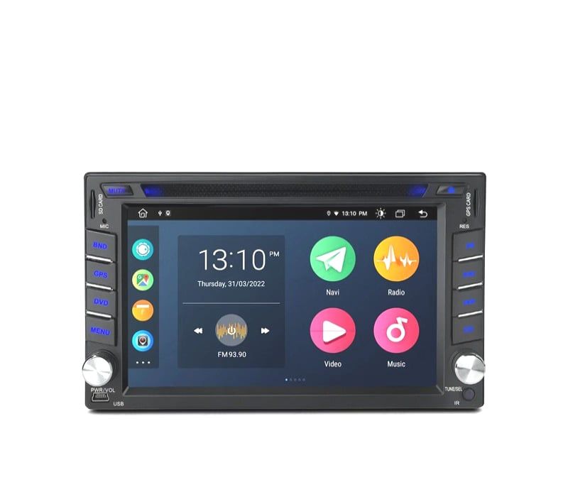 AUTO RADIO ANDROID 12 GPS DVD 2DIN HD TÁCTIL BLUETOOTH USB SD