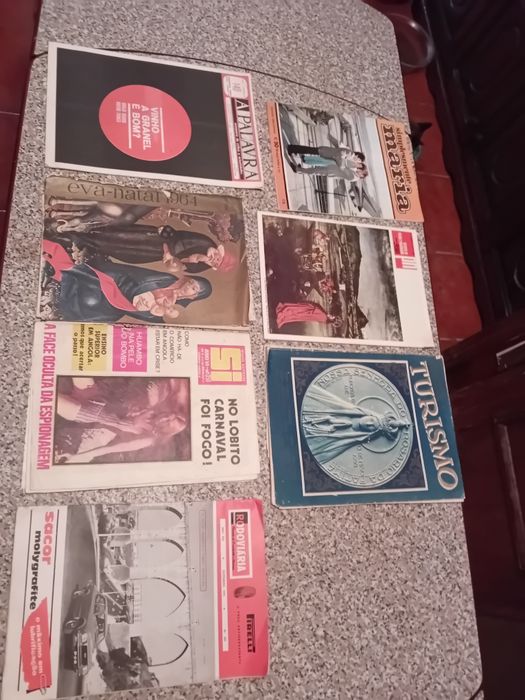 Conjunto de 7 Revistas Angolanas Anos 70 Diversas