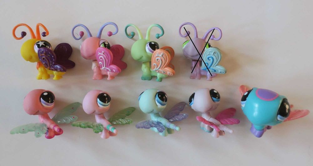 Figurki motyle ważki Littlest Pet Shop lps