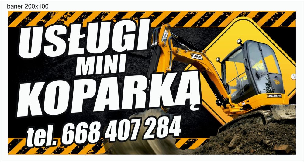Usługi Minikoparka Roboty Ziemne
