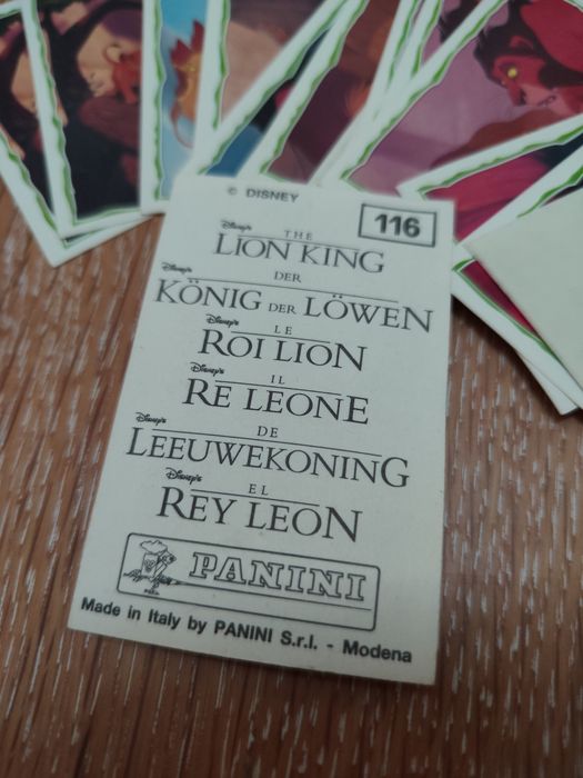 Cromos "Rei Leão"