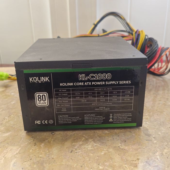 Fonte de Alimentação Kolink 1000w 80 Plus