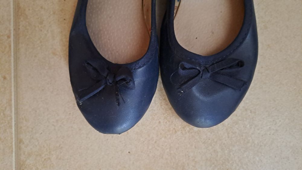 Balerinki, 33, granatowe, używane