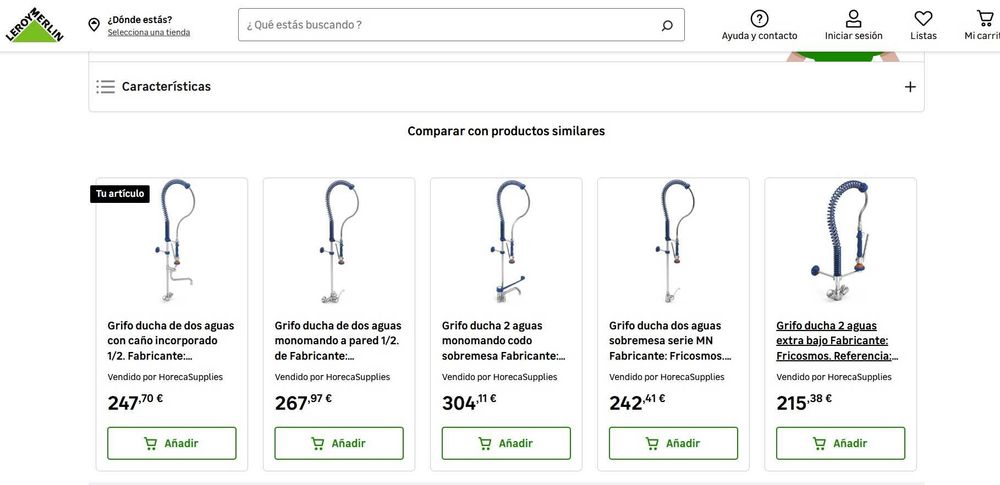 Vendo 1 torneira profissional industrial de pré-lavagem _ 2 Aguas_ COMO NUEVA _ 16 meses uso _