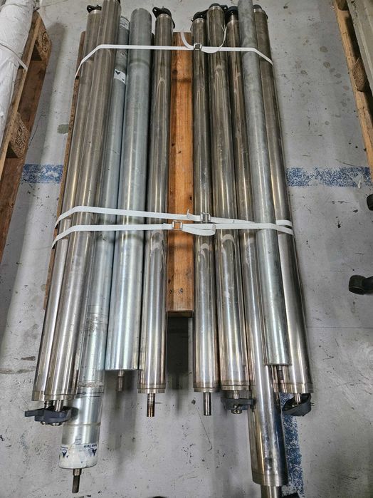 krążniki , rolki,  wałki napędowe aluminiowe, gumowane , nierdzewne