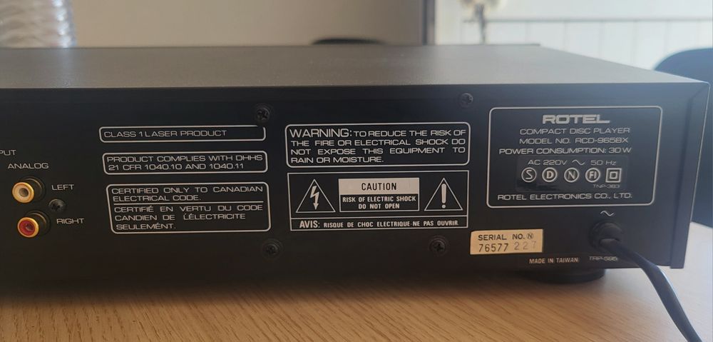 Rotel RCD-965 bx leitor de CDs