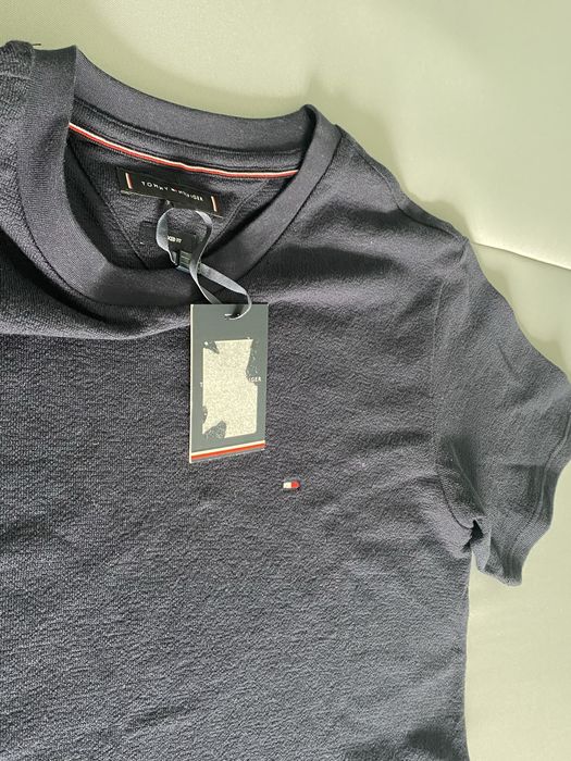 чоловіча синя футболка tommy hilfiger (crepe)