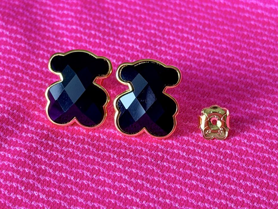 Promocja Tous Color 1.5 cm srebro vermeil nowe kolczyki
