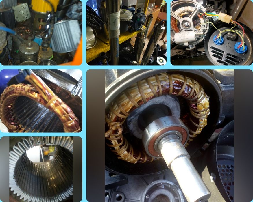 Перемртка якорей Статоров Генераторов Электромоторов 380/220