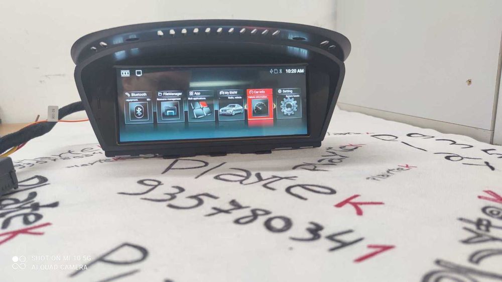 BMW Série 5 E60 E61 Série 3 E90 E91 Rádio Android CCC CarPlay iDrive