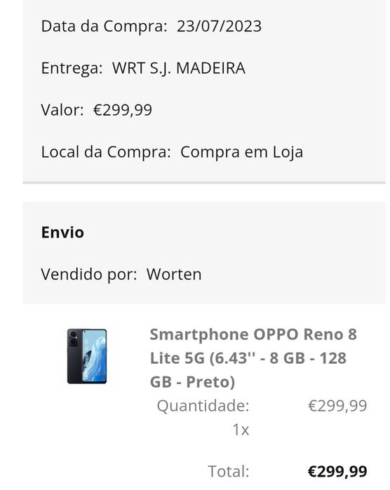 Oppo com dois anos mas igual a novo