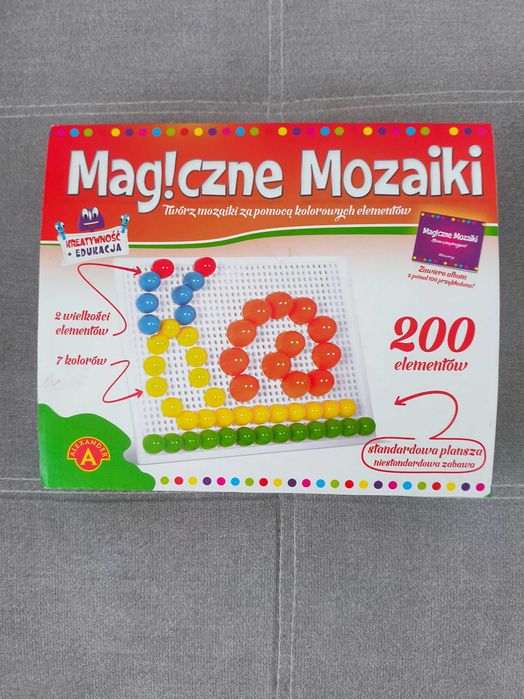 Magiczne mozaiki 200 elementów jak nowa