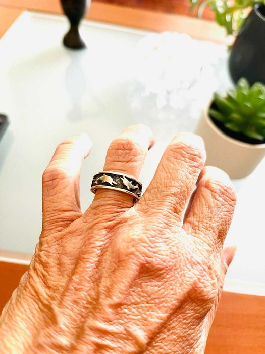 Anel em Prata com Golfinhos