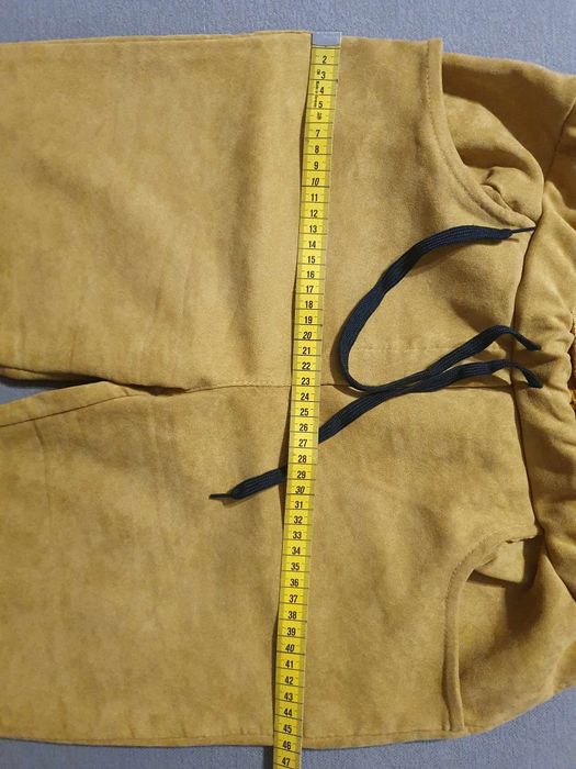 Eko zamszowe spodnie damskie