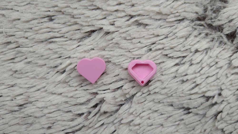 LEGO TILE 39739 1x1 SERCE różowe jasne 1szt NOWE ,  Dostępna większa ilość .