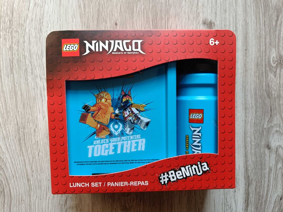 NOWY lunch box pojemnik i bidon Lego Ninjago Dragons Rising śniadanie