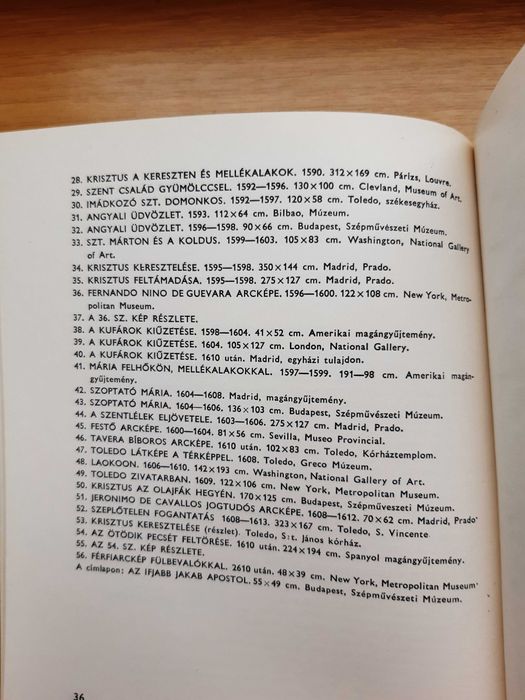 Книжка угорською про Ель Греко
Kampis Antal "Greco"