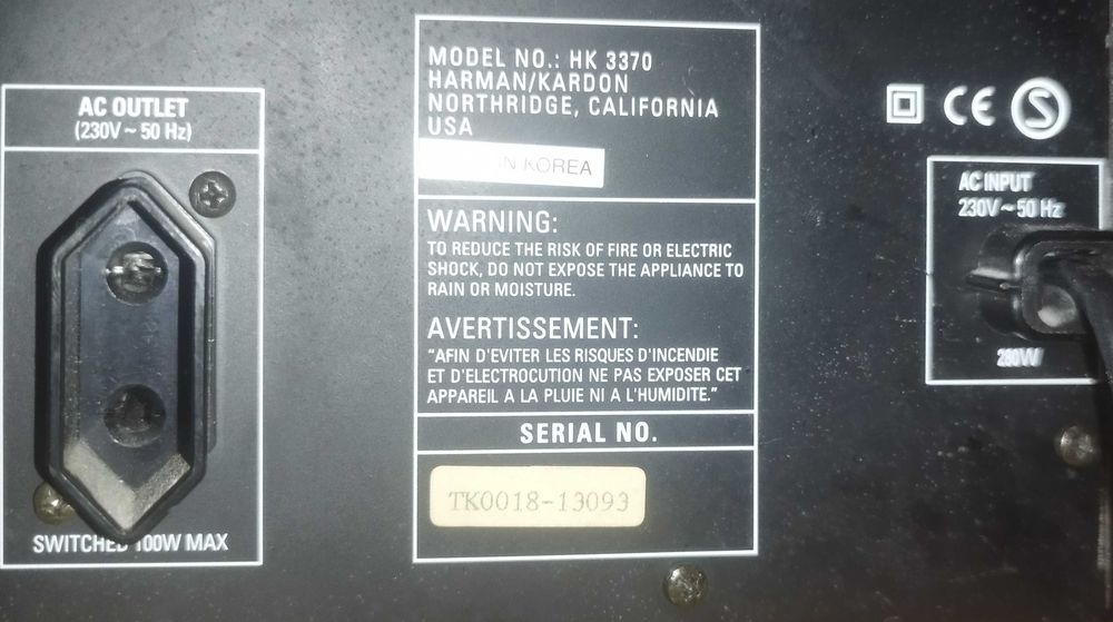 Amplituner stereofoniczny Harman Kardon hk-3370