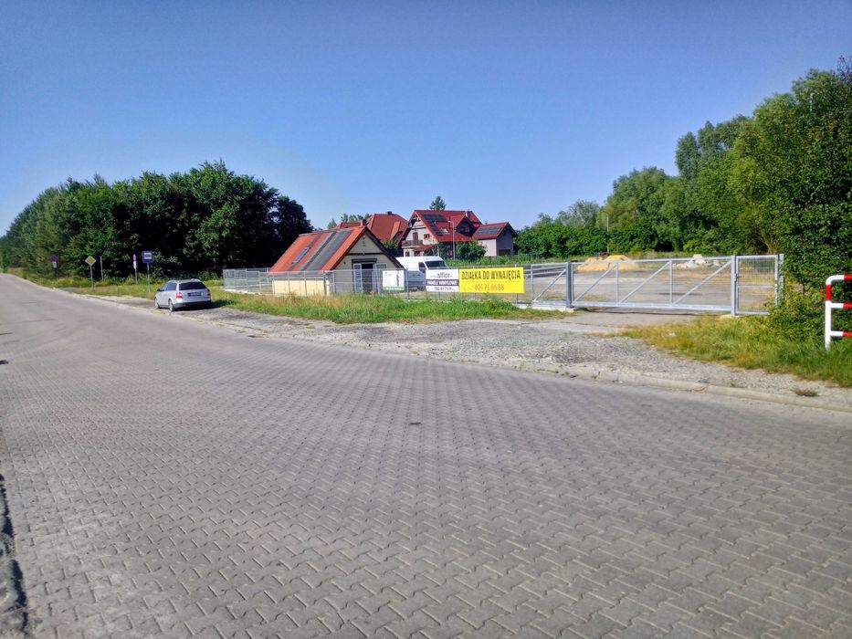 Działka przemysłowa Środa Śląska /Komorniki - utwardzona, ogrodzona
