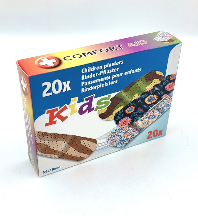 Plastry opatrunkowe dla dzieci Comfort Aid Kids®.