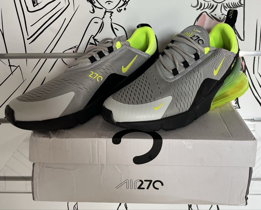 Nike Air Max 270 Wolf Grey/Volt  r43
