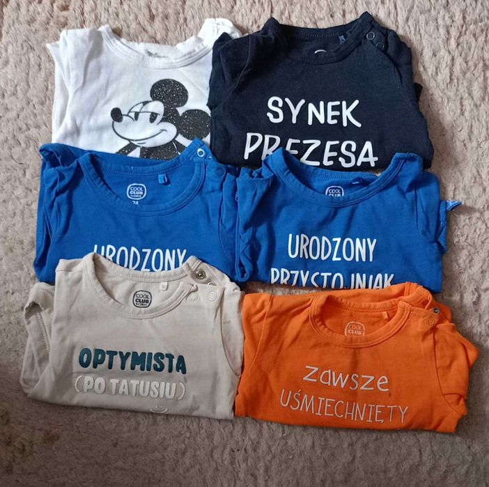 Ubranka dla chłopca 74/80