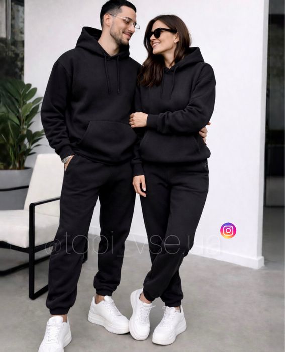 АКЦІЯ‼️ Теплий спортивний Костюм Чоловій і Жіночої на Флісі Парні зима