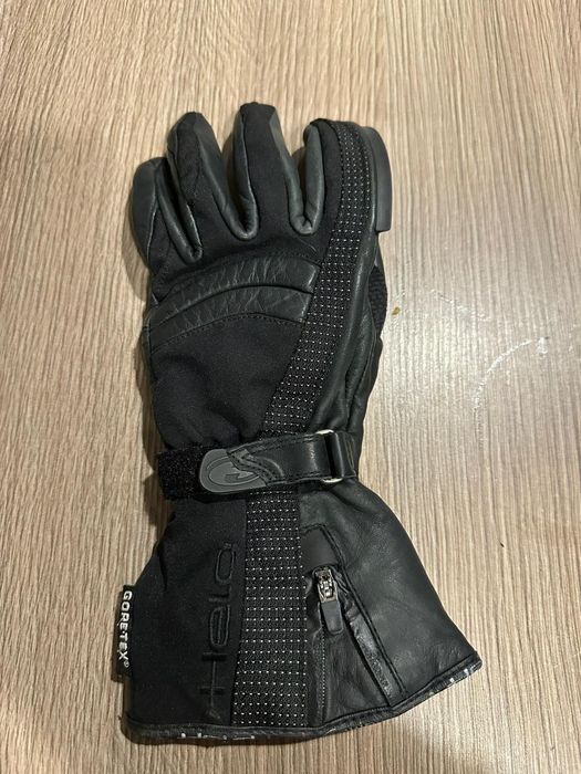 Rękawice motocyklowe, damskie, czarne, rozmiar 7, firmy Helt