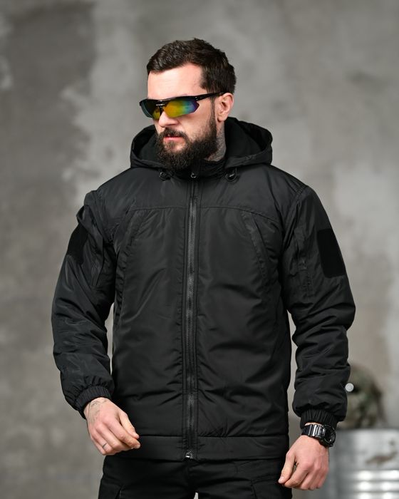 Куртка койот, черныя зимняя мужская 7.62, зимняя тактическая куртка