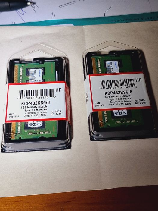 Kingston RAM Memory KCP432SS6/8 1x8GB DDR4 3200MHz64740460850051121