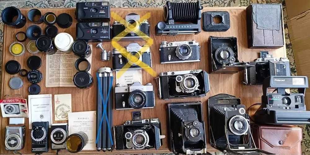 Коллекция фотоаппаратов и принадлежностей в розницу